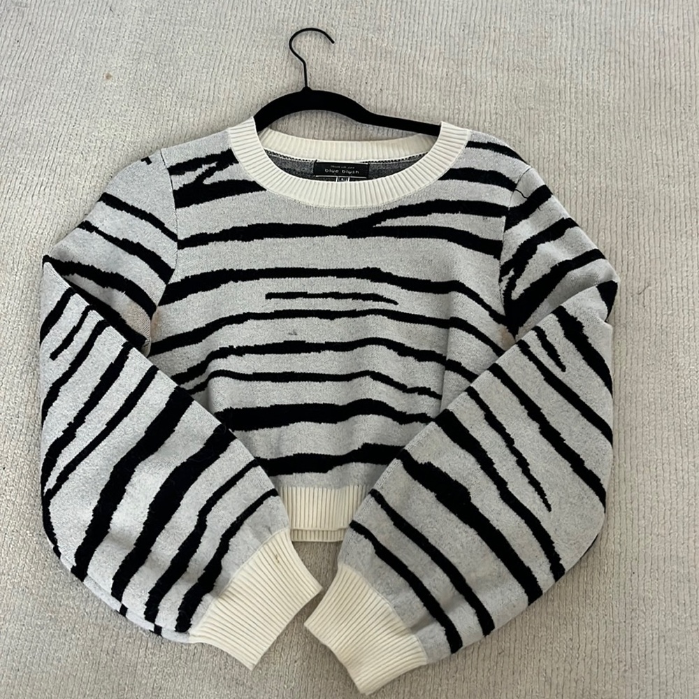 zebra print sweater from blue blush 🦓